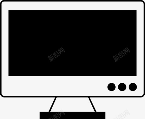 计算机代码计算机桌面显示器图标图标