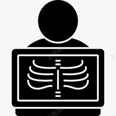 诊断放射学保健诊断图标图标