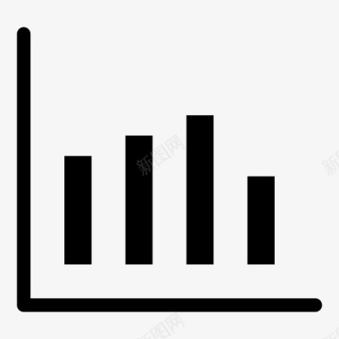 粉色图表图表条形图统计图标图标