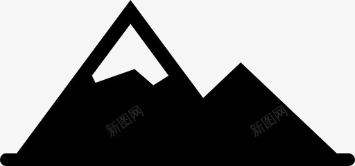 雪山高地雪图标图标