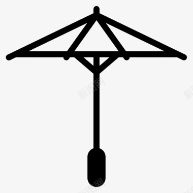 雨伞装饰日式图标图标