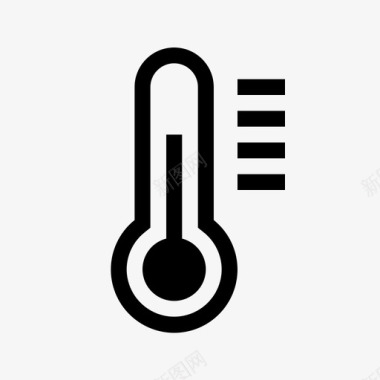 温度计温度颜色测量图标图标