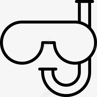 潜水装备眼镜图标图标