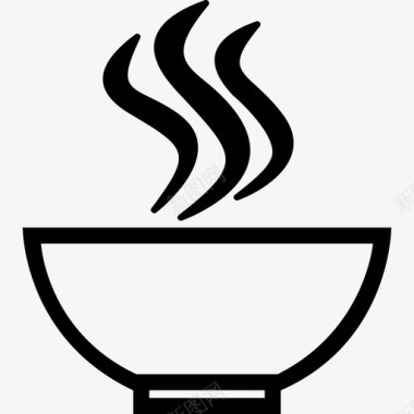 汤碗食物图标图标