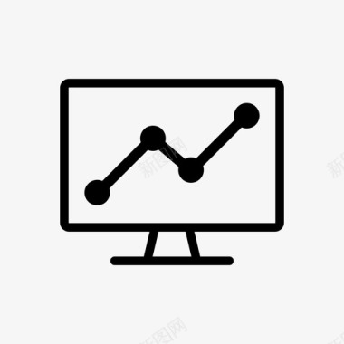 金融券商业图表计算机图标图标