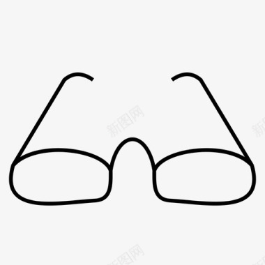 无钢圈手绘钢圈眼镜钢圈眼镜眼镜图标图标