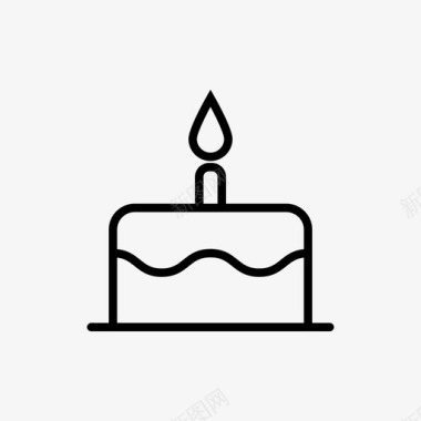 甜蜜蛋糕生日纸杯蛋糕图标图标