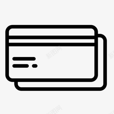 支付卡支付卡现金图标图标
