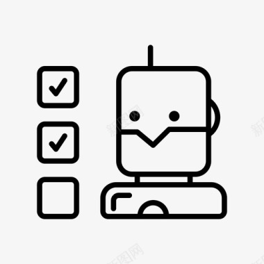 checkbox人工智能机器人图标图标
