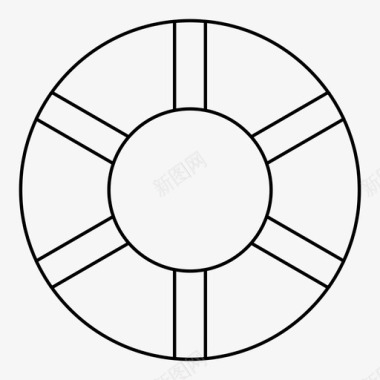 漂亮救生圈救生圈游泳图标图标