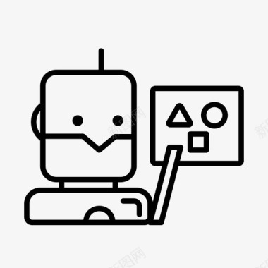 教育智能机器人教育机器人人工智能图标图标