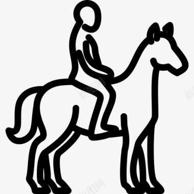 马术马运动图标图标
