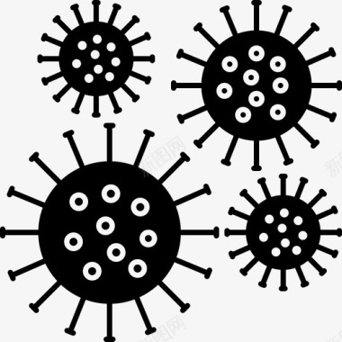 细菌细菌微生物病毒图标图标