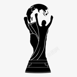 足联标志奖杯国际足联世界杯足球图标高清图片