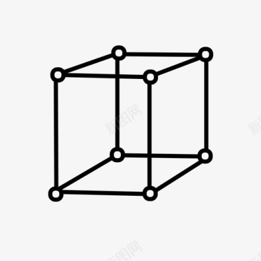 三维图片立方体三维长方体图标图标