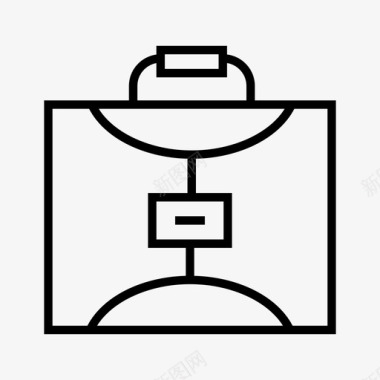 圆包公文包包手提包图标图标