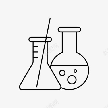 化学实验用具科学化学实验图标图标