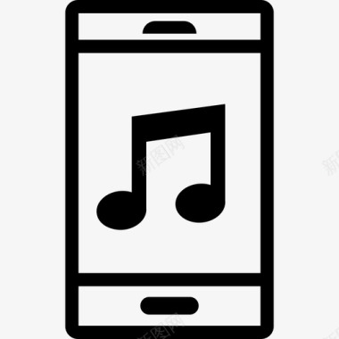 音乐手机智能手机图标图标