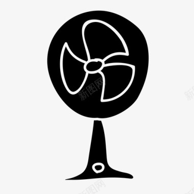 风扇空调鼓风机图标图标