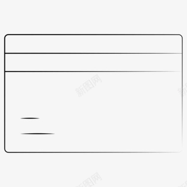 信用卡手绘业务管理图标图标