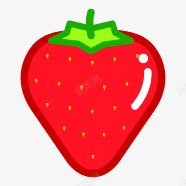 粉色草莓背景草莓图标