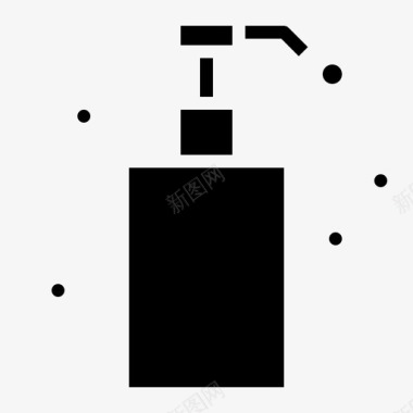 洗发水浴室瓶子图标图标