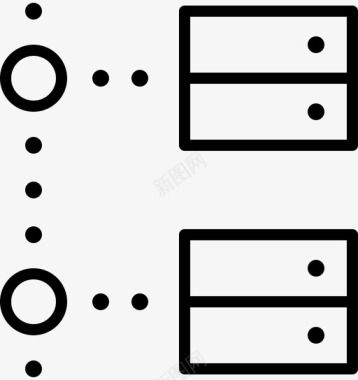 断开服务器中心数据图标图标