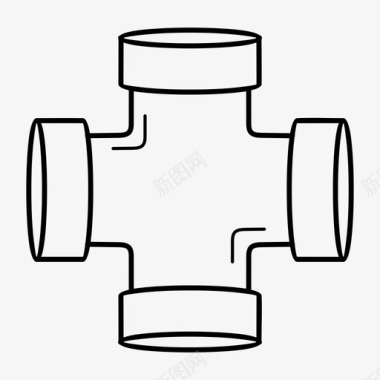 工程报价管道建筑管道工程图标图标
