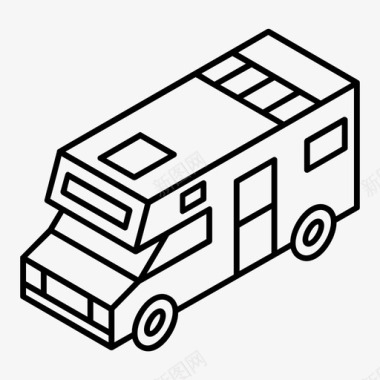 货车送货车小型货车图标图标