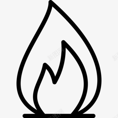 气体火焰燃烧火灾图标图标