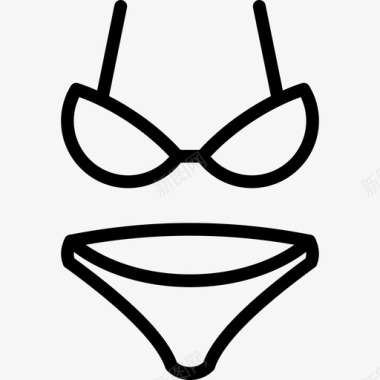 泳衣衣服女人图标图标