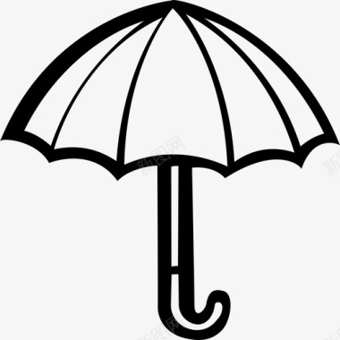 雨伞防护雨天图标图标