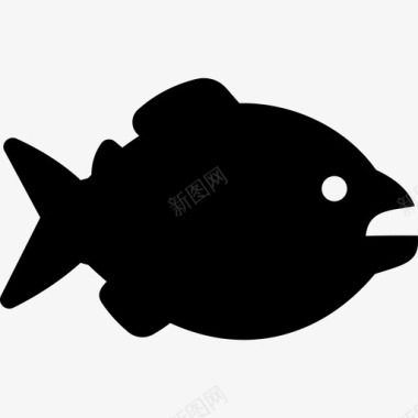 食人鱼鱼黄金图标图标