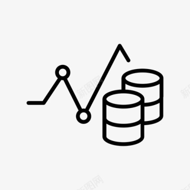 信贷工程矢量图数据分析后端大数据图标图标