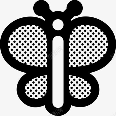 为点缀蝴蝶动物昆虫图标图标