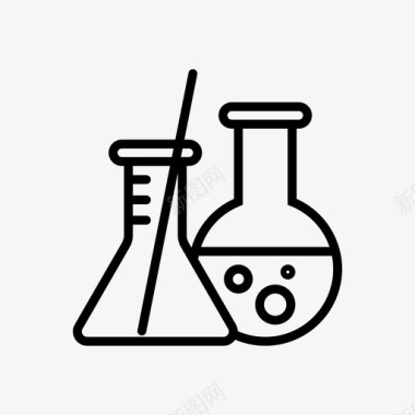 化学实验用具科学化学实验图标图标