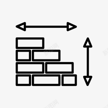 砖砖墙建筑图标图标