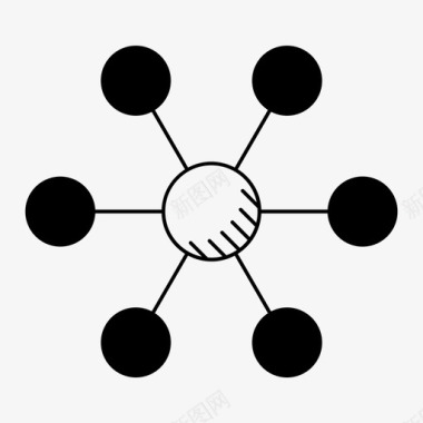 活性分子分子连接图标图标