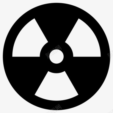 放射光点核危险核迹象图标图标