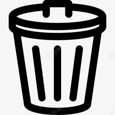 垃圾桶脏的垃圾图标图标
