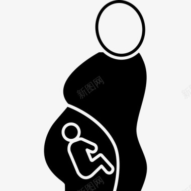 怀孕婴儿出生图标图标