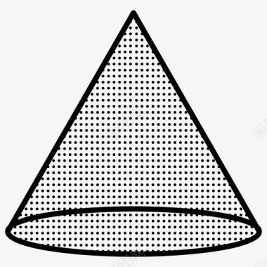 圆锥体点状物图标图标