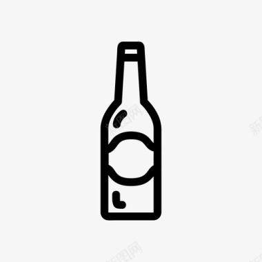 玻璃雨珠啤酒瓶饮料玻璃杯图标图标
