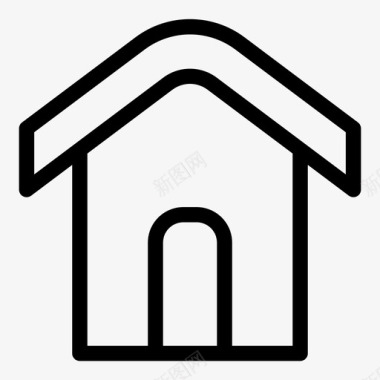 房子建筑物小屋图标图标