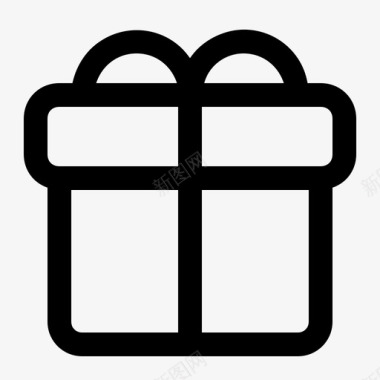 礼品奖金礼盒图标图标