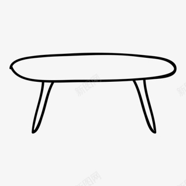 便利咖啡桌家具日式桌子图标图标