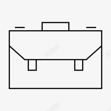 旅游自驾游手提箱包公文包图标图标