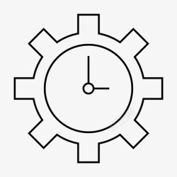 网页设计大师工作时间控制齿轮图标高清图片