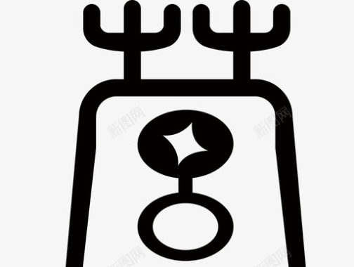 营销宝logo图标黑白图标