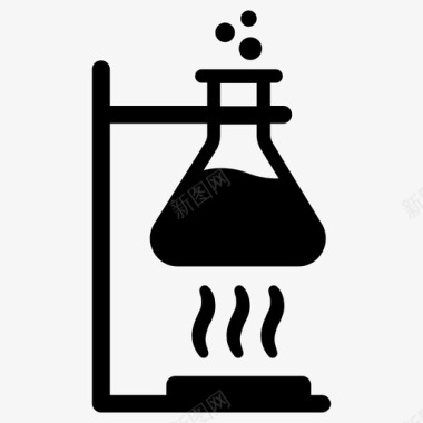 锥形体i化学锥形烧瓶实验室图标图标